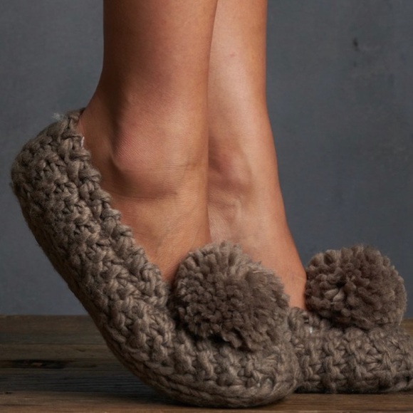 Lemon Pom Pom Ballerina Slippers - Picture 1 of 3